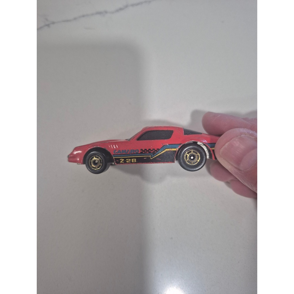Hot Wheels 1982 Mattel Red Camaro Z-28 Diecast Car Vintage Malaysia Base